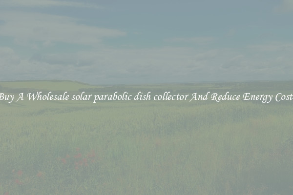 Buy A Wholesale solar parabolic dish collector And Reduce Energy Costs