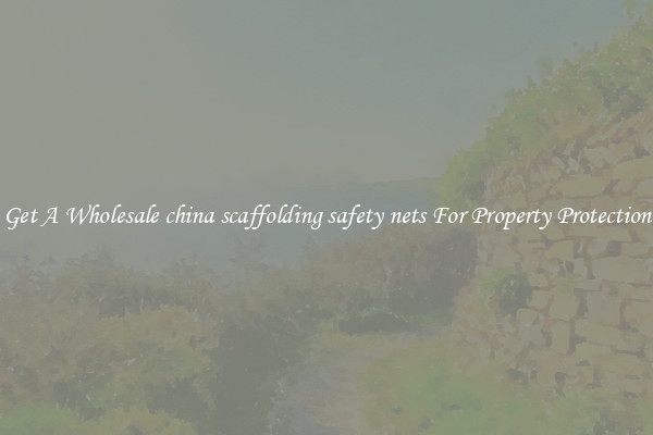 Get A Wholesale china scaffolding safety nets For Property Protection