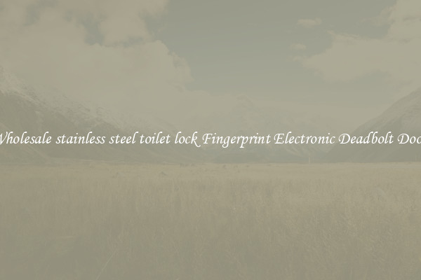 Wholesale stainless steel toilet lock Fingerprint Electronic Deadbolt Door 